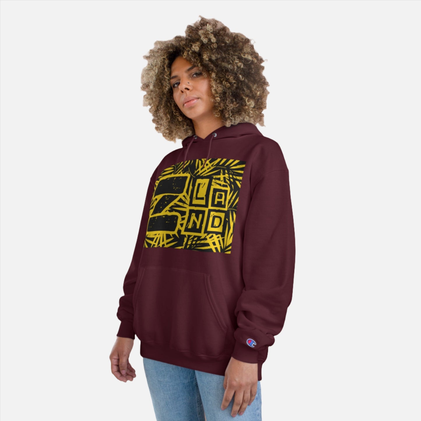 ZLAND Gold Fire Hoodie