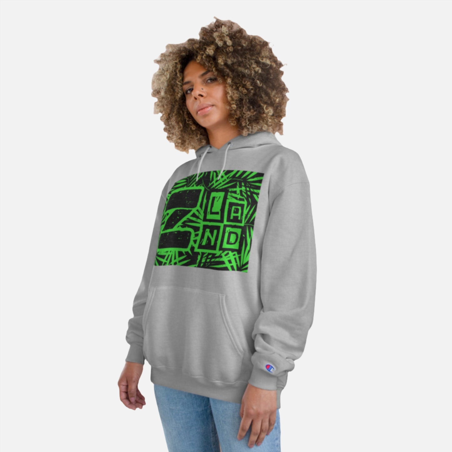 ZLAND Green Fire Hoodie