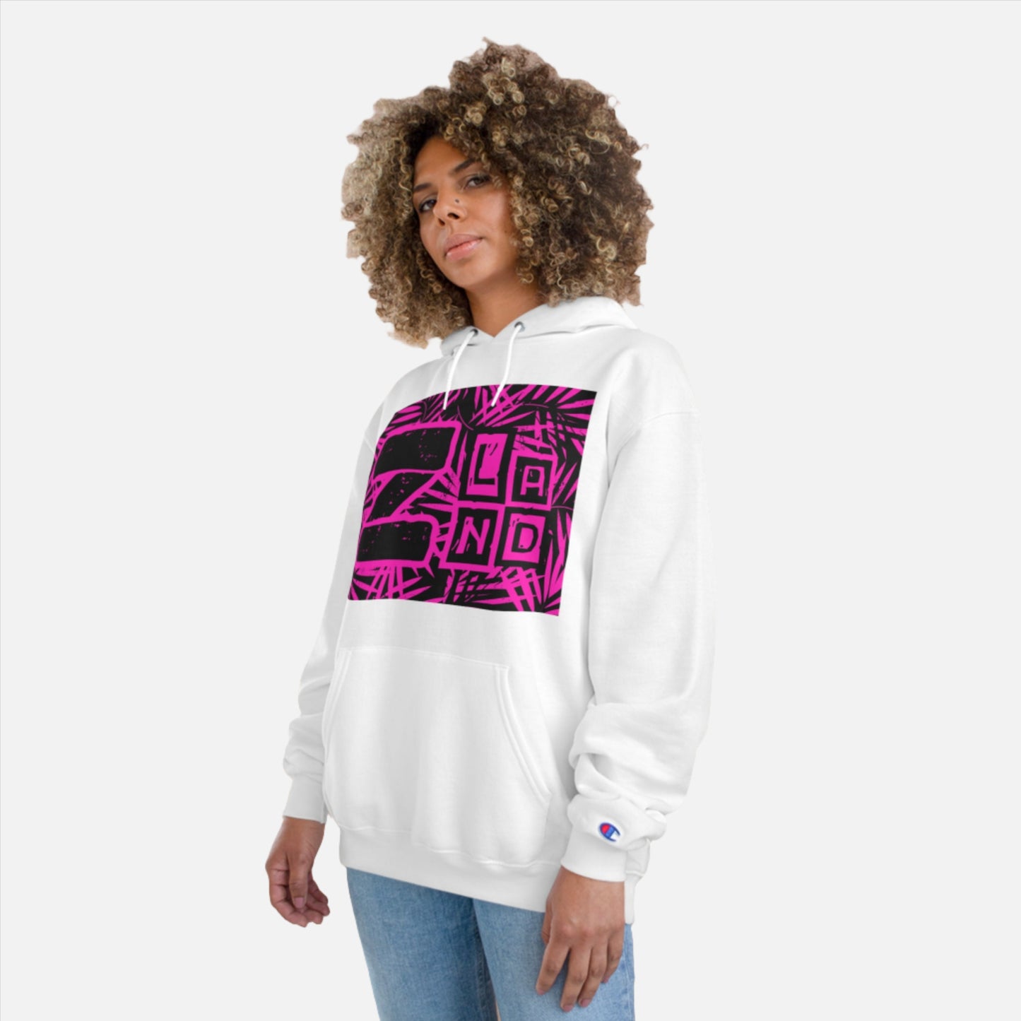 ZLAND Pink Fire Hoodie