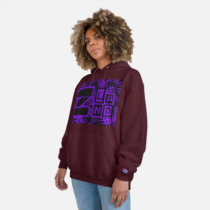 ZLAND Purple Fire Hoodie