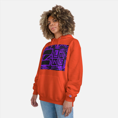 ZLAND Purple Fire Hoodie