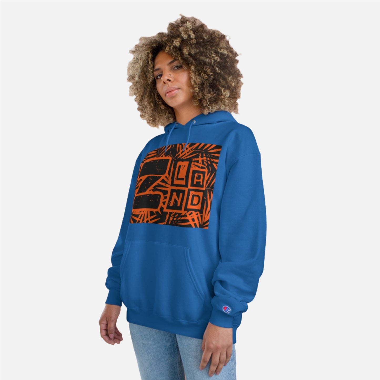 ZLAND Orange Fire Hoodie