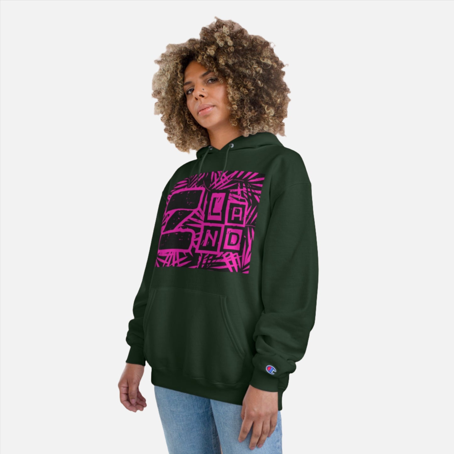 ZLAND Pink Fire Hoodie