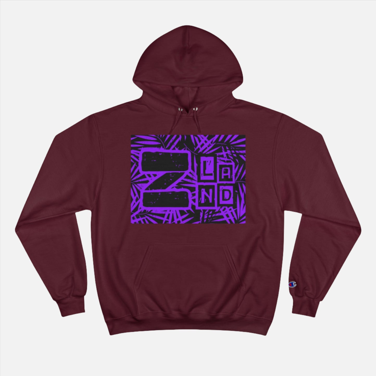 ZLAND Purple Fire Hoodie