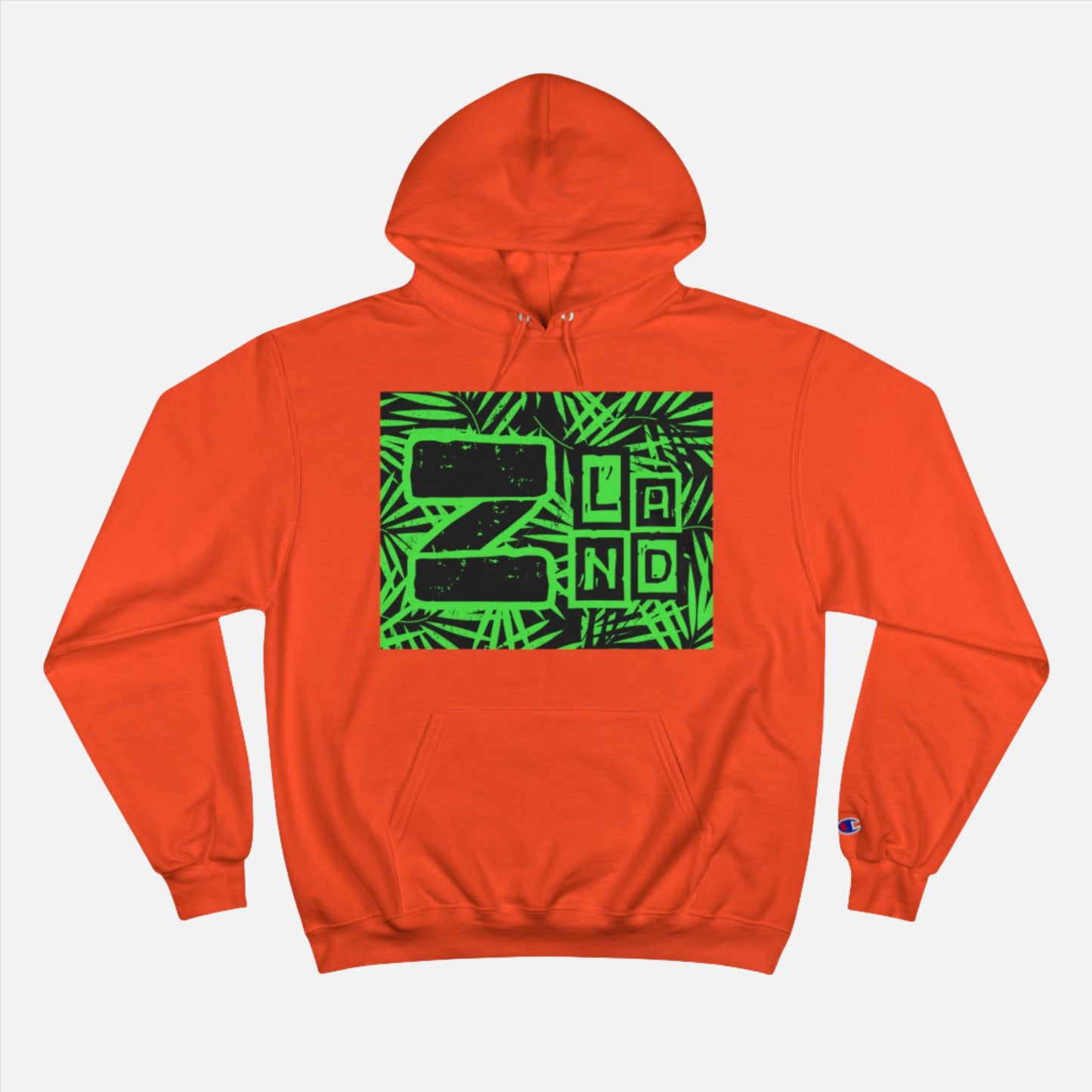 ZLAND Green Fire Hoodie